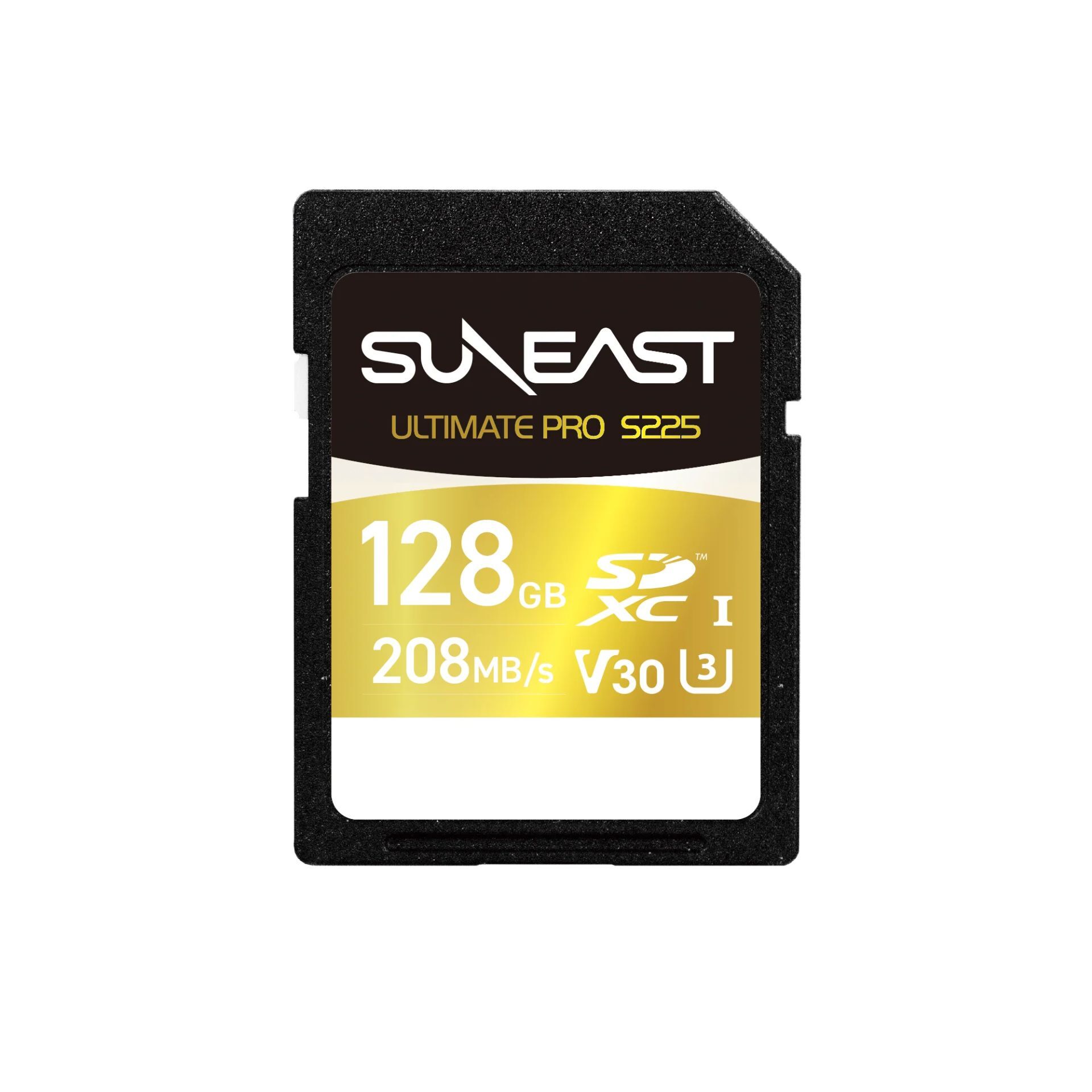 SUNEAST V30 S225 128GB SD Kart | 208MB/s Okuma Hızı, V30 U3 A2 4K Destekli