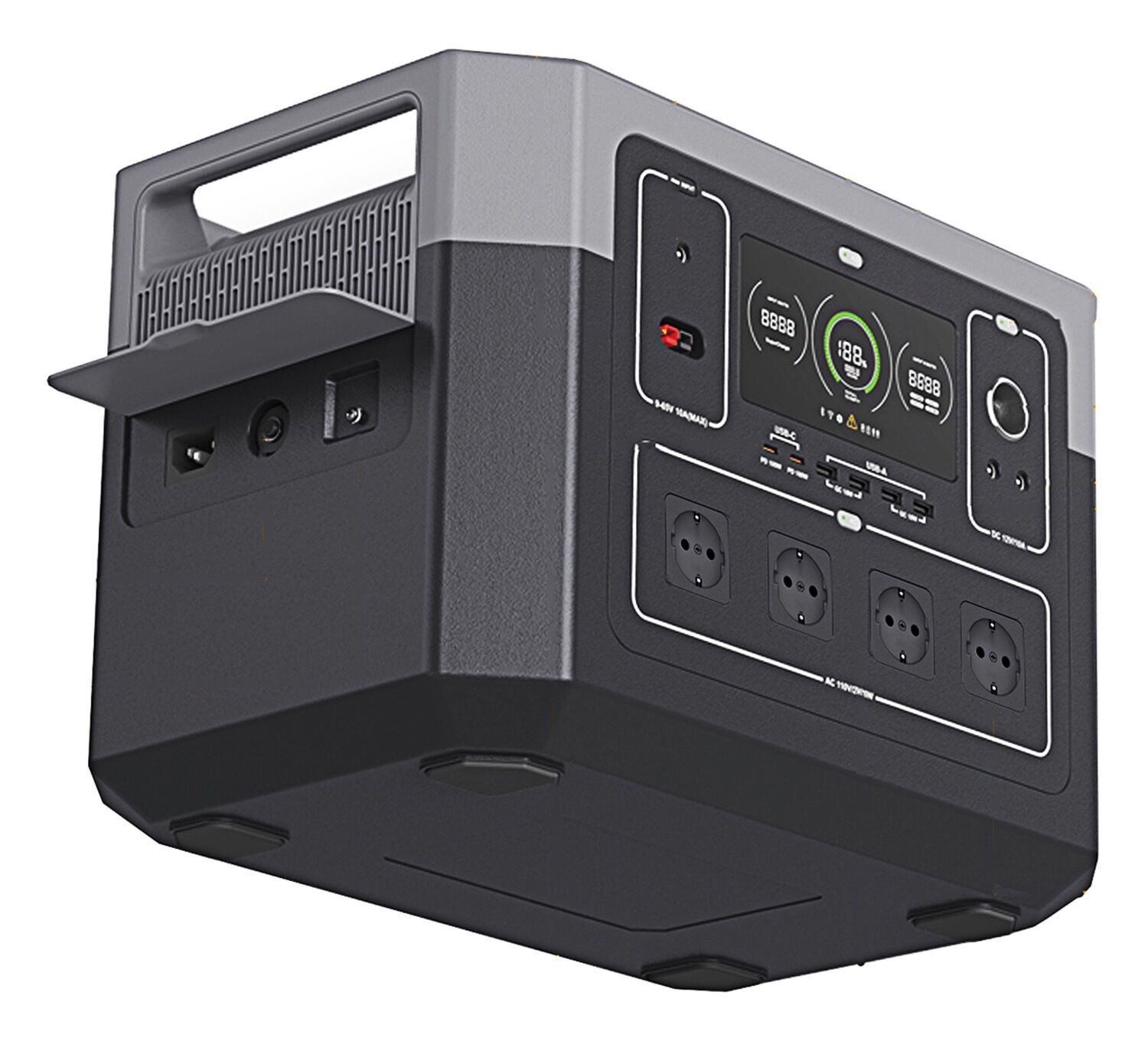 PATONA Platinum Powerstation Autarc 2000 | 1920Wh Taşınabilir Güç Kaynağı | 2000W LiFePO4 | PD100W USB-C, DC12V/10A, USB 5V/3A Çıkışlı Powerstation