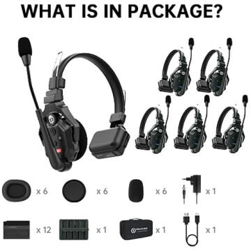 Hollyland Solidcom C1-6S Kablosuz Intercom Sistemi ( 6 Kullanıcı)