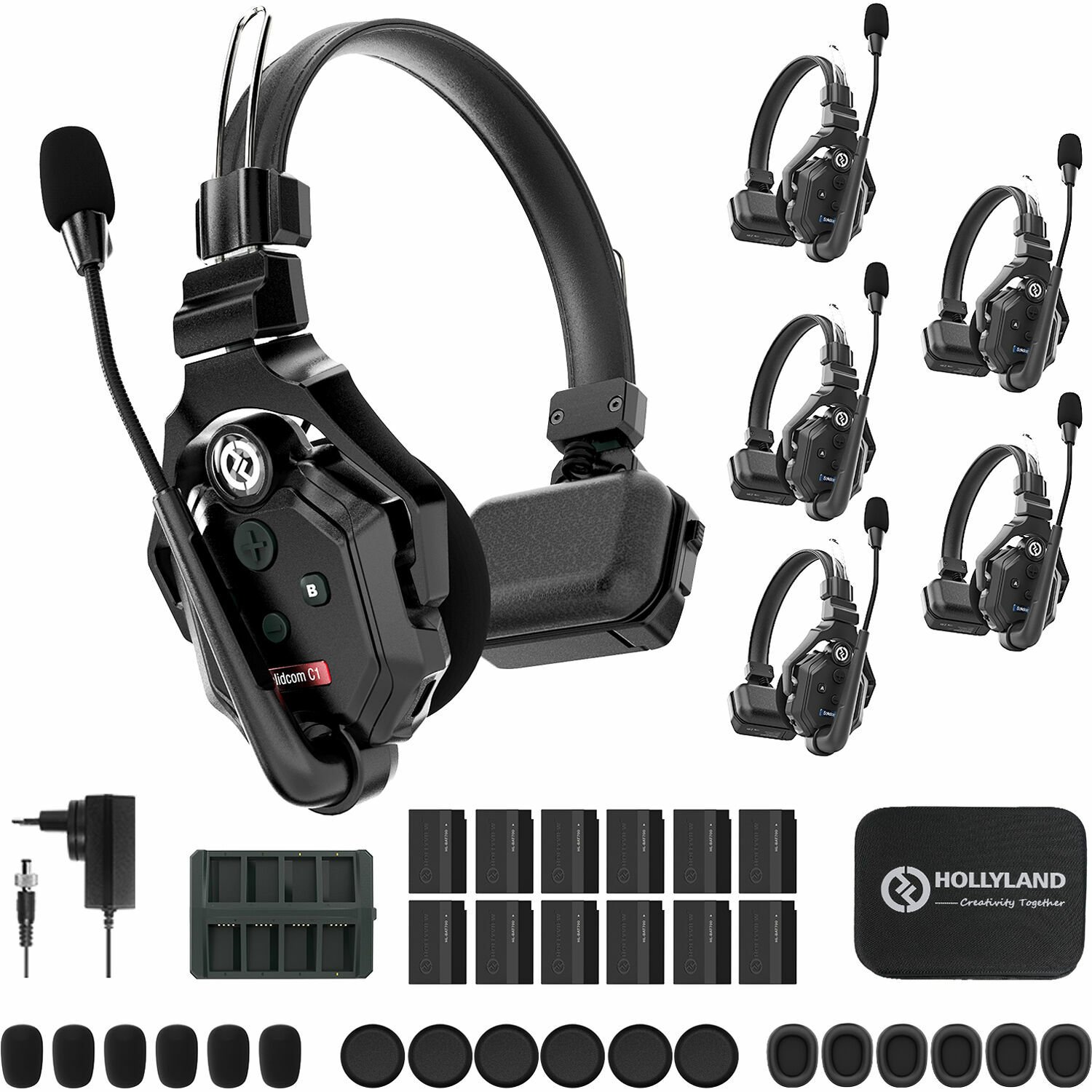 Hollyland Solidcom C1-6S Kablosuz Intercom Sistemi ( 6 Kullanıcı)