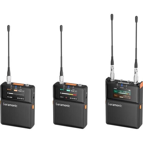 Saramonic K9 Profesyonel Çift Kanallı Dijital UHF Kablosuz Yaka Mikrofon Kit – Onboard 32-Bit Ses Kaydı, Timecode Senkronizasyonu, Geniş 550-960 MHz Spektrum