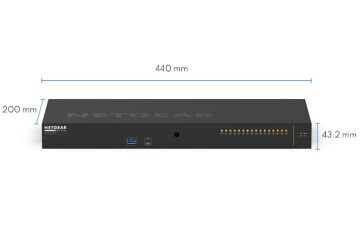 Netgear XSM4216F-100EUS Netgear 16x1G/10G Fiber SFP+ Managed Switch