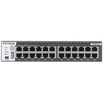 Netgear XSM4324CS-100NES Netgear Half-Width 24x10G including 24x10GBASE-T and 4xSFP+ (shared)