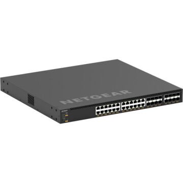 Netgear XSM4340V-100NES Netgear 24x10G/Multi-Gig PoE++, 8xSFP+ and 8xSFP28 25G (290W base, up to 1,770W)