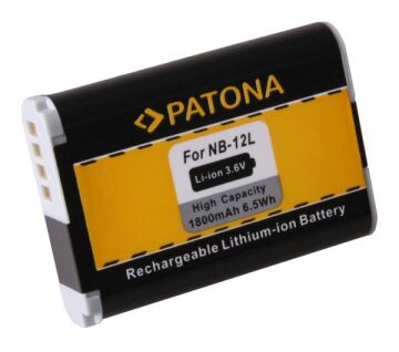 PATONA 1240 Canon NB-12L Uyumlu Yüksek Kapasiteli Yedek Batarya