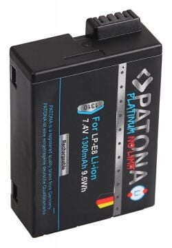 PATONA 1310 Platinum Canon LP-E8 Uyumlu Yüksek Kapasiteli Batarya