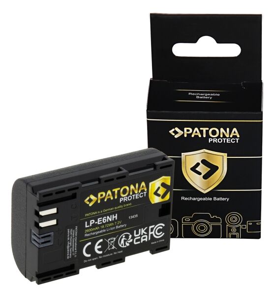 PATONA 13435 Protect Canon LP-E6NH Uyumlu Yüksek Kapasiteli Batarya