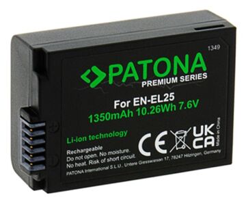 PATONA 1349 Nikon EN-EL25 Uyumlu Yüksek Kapasiteli Batarya