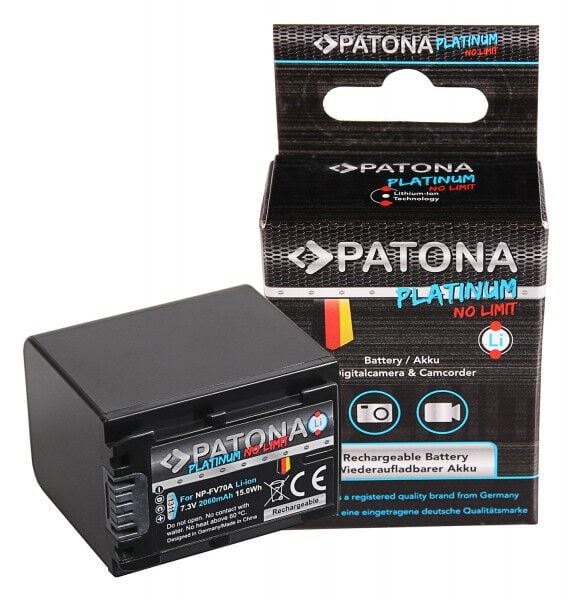 PATONA 1311 Platinum NP-FV70 Sony Uyumlu Yüksek Kapasiteli Batarya