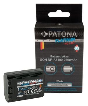 PATONA 1360 Platinum NP-FZ100 Sony Uyumlu USB-C Girişli Yüksek Kapasiteli Batarya