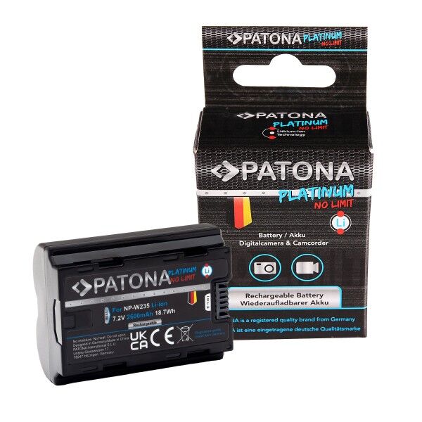 PATONA 1339 Platinum Fujifilm NP-W235 Yüksek Kapasiteli Kamera Bataryası