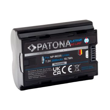 PATONA 1339 Platinum Fujifilm NP-W235 Yüksek Kapasiteli Kamera Bataryası