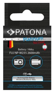 PATONA 1371 Platinum Fujifilm NP-W235 USB-C Şarjlı Kamera Bataryası