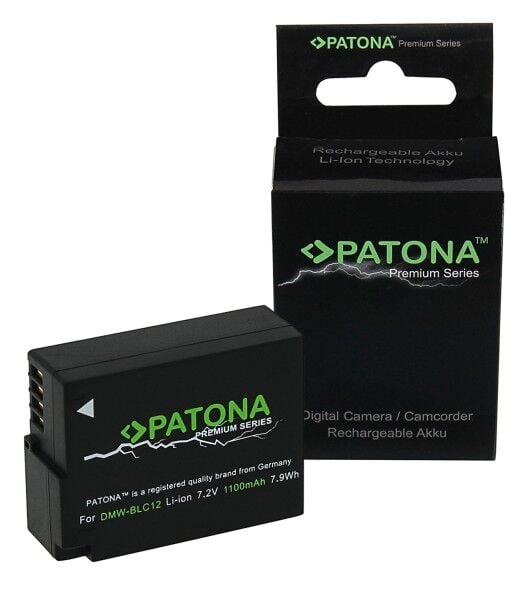 PATONA 1196 Panasonic DMW-BLC12 & Leica BP-DC12 Yüksek Kapasiteli Kamera Bataryası