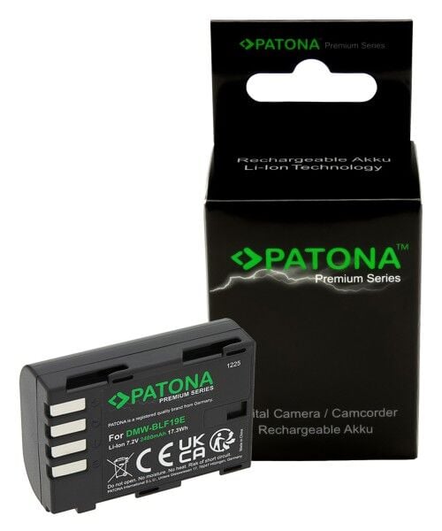 PATONA 1225 Premium Panasonic DMW-BLF19 Li-Ion Kamera Bataryası