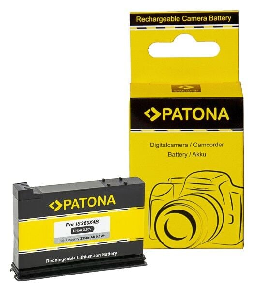 PATONA 1417 2350mAh Li-Ion Yedek Kamera Bataryası (Insta360 X4 Uyumlu)