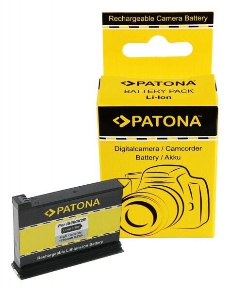 PATONA 1358 1700mAh Su Geçirmez Yedek Kamera Bataryası (Insta360 One X2 Uyumlu)