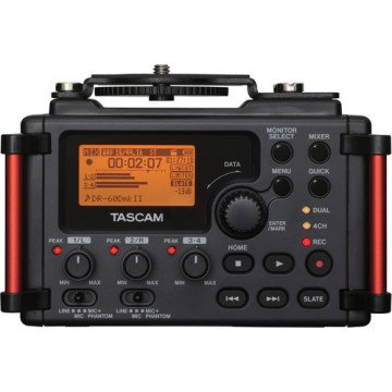 Tascam DR-60DMKII DSLR Kameralar için Taşınabilir Stereo Ses Kayıt Cihazı
