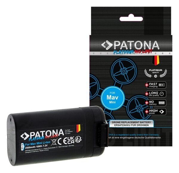 PATONA 6754 Platinum 2500mAh DJI Mavic Mini Yüksek Kaliteli Batarya