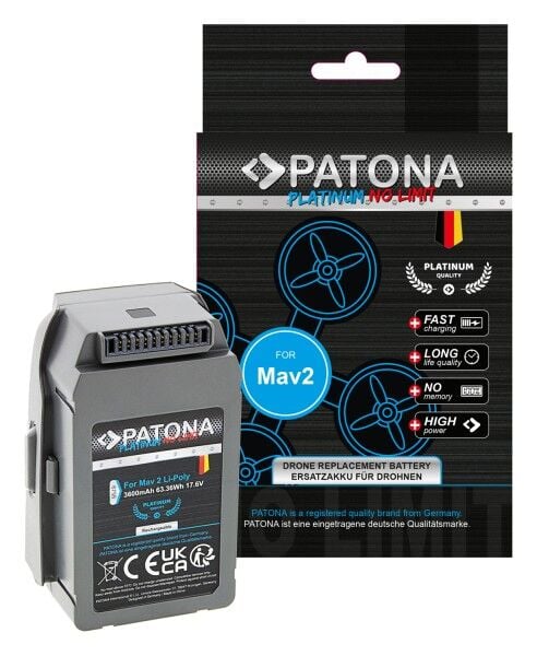 PATONA 6755 Platinum 3600mAh DJI Mavic 2 Yüksek Performanslı Batarya
