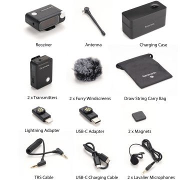 Saramonic Ultra03  2 Kişilik Kablosuz Yaka Mikrofon