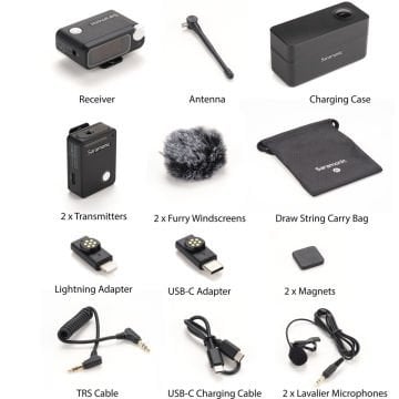 Saramonic Ultra03  2 Kişilik Kablosuz Yaka Mikrofon