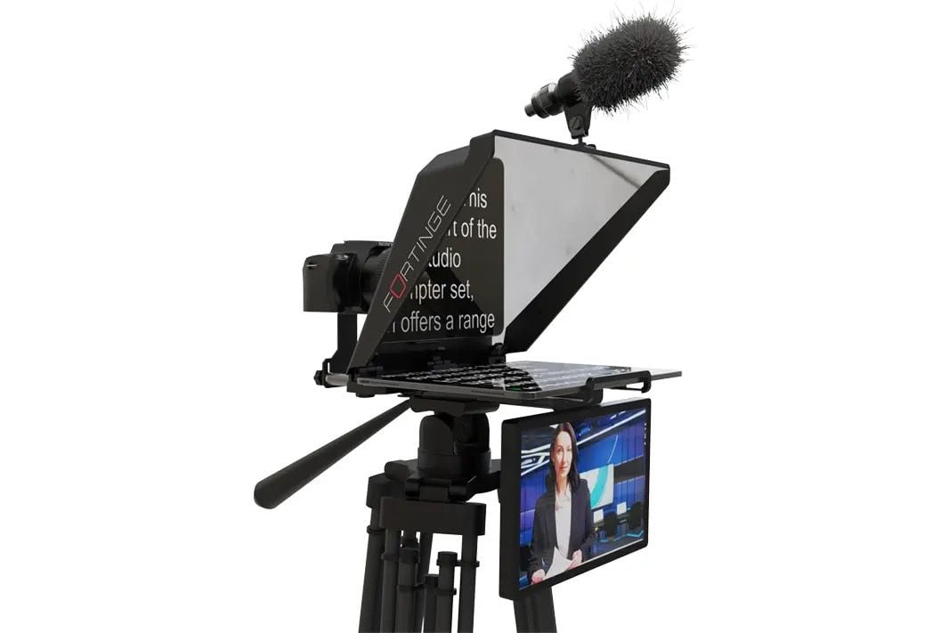 Fortinge NOA III Tablet Prompter - Profesyonel Teleprompter, 15.6 inç Tablet Uyumlu