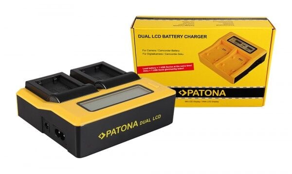 PATONA 7580 LCD Ekranlı USB Şarj Cihazı Sony NP-FW50 Uyumlu