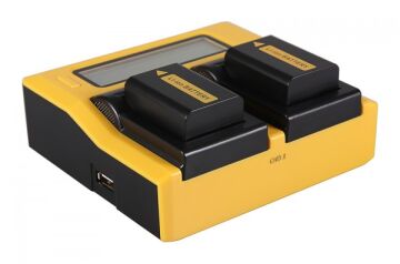 PATONA 7580 LCD Ekranlı USB Şarj Cihazı Sony NP-FW50 Uyumlu
