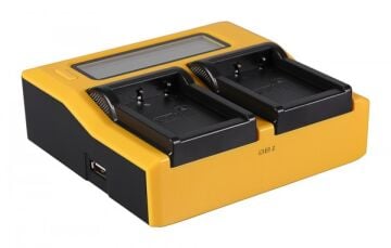 PATONA 7645 Fuji NP-W126 için Standart Seri Çift LCD USB Şarj Cihazı