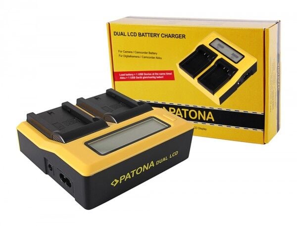 PATONA 7683 Çift LCD USB Şarj Cihazı - Sony NP-FZ100 Uyumlu