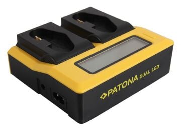 PATONA 7686 Canon LP-E4 / LP-E19 Uyumlu  Çift USB LCD Şarj Cihazı