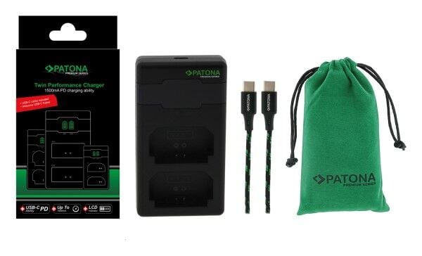 PATONA PREMİUM 161858 Sony NP-FZ100 Uyumlu Twin Performance PD Çift Şarj Cihazı