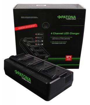 PATONA Premium 1692 4'lü Hızlı Akıllı Şarj Cihazı Panasonic & Sony Uyumlu