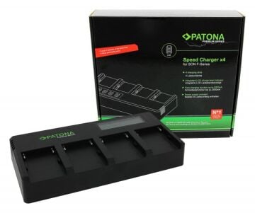 PATONA Premium 1703 4-Fold Hızlı Şarj Cihazı Sony NP-F Serisi Uyumlu