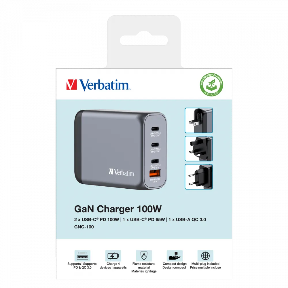 VERBATIM V GNC-100-100 Watt Şarj Adaptörü