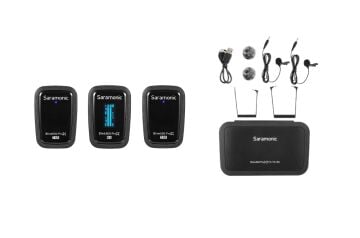 Saramonic Blink500 ProX B2R | 2 Kişilik Kablosuz Yaka Mikrofon Seti – Dahili Kayıt, Uzun Mesafe, Kamera ve Telefon Uyumlu Profesyonel Sistem
