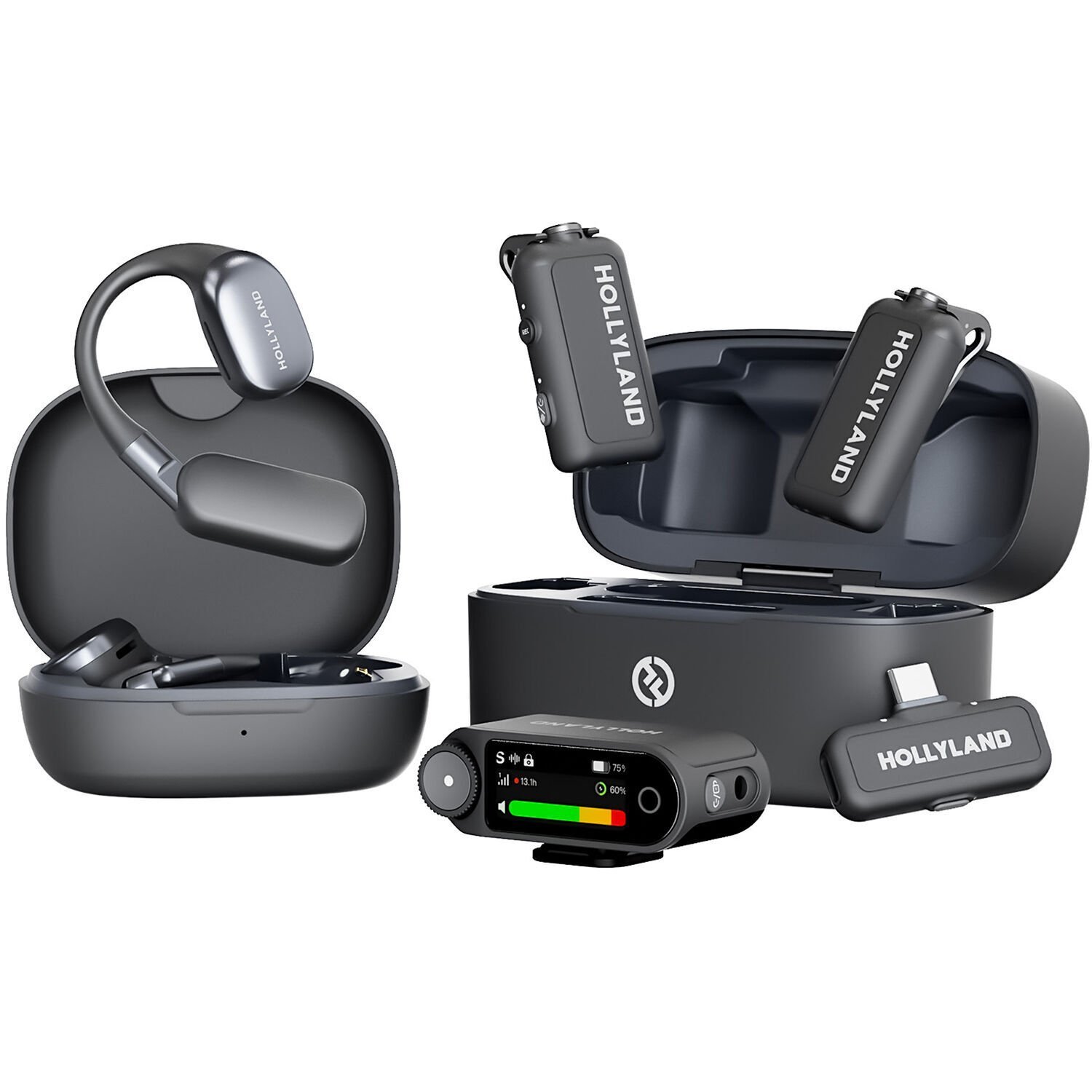 Hollyland LARK MAX 2 Ultimate Combo Kablosuz Yaka Mikrofonu