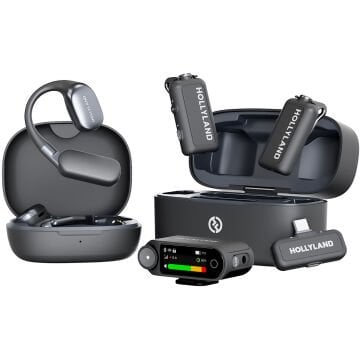 Hollyland LARK MAX 2 Ultimate Combo Kablosuz Yaka Mikrofonu