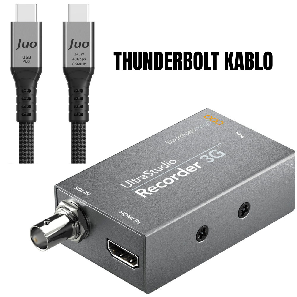 Blackmagic Design UltraStudio 3G Recorder + Thunderbolt Kablosu