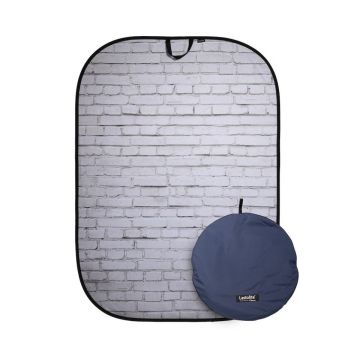 Lastolite Urban Collapsible Background 1.5 x 2.1m Painted White Brick/Gray Brick-LB5707