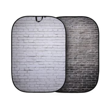 Lastolite Urban Collapsible Background 1.5 x 2.1m Painted White Brick/Gray Brick-LB5707
