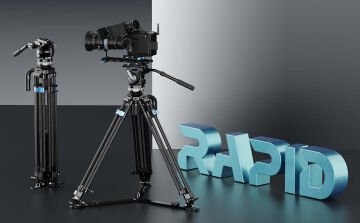 Sirui SQ75 Profesyonel Karbon Fiber Video Tripod Kiti (VHS10 Kafa ile)