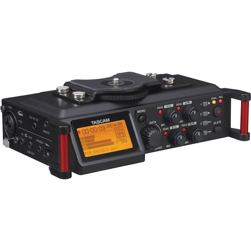 Tascam DR-70D DSLR Kameralar için 4-Kanal Ses Kayıt Cihazı