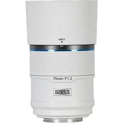 Sirui Sniper 75mm F1.2 APS-C/S35 Auto-Focus Lens (E Mount, Beyaz)