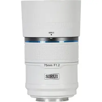 Sirui Sniper 75mm F1.2 APS-C/S35 Auto-Focus Lens (E Mount, Beyaz)