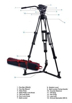 Acebil CS-282M SC-95 Profesyonel Alüminyum Tripod
