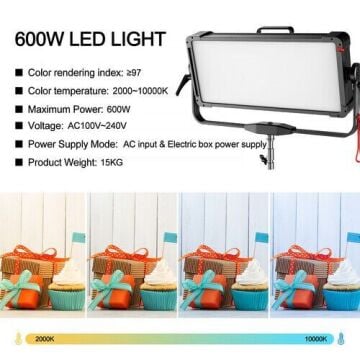 GVM YU600C 600W RGB LED Panel Işık (Hardcase)