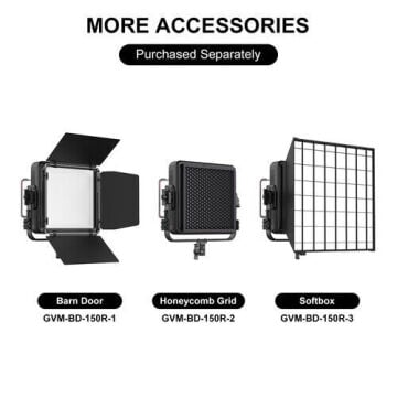 GVM YU150R 150W RGB LED Panel Işık (Hardcase)