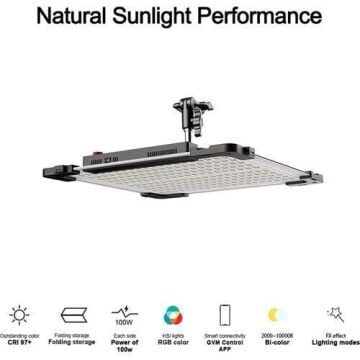GVM 100W Esnek RGB LED Panel Işık